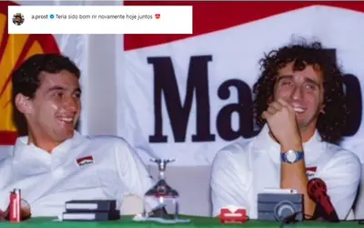Nos 30 anos sem Ayrton Senna, Prost posta homenagem: 'Teria sido bom rir novamente juntos hoje'