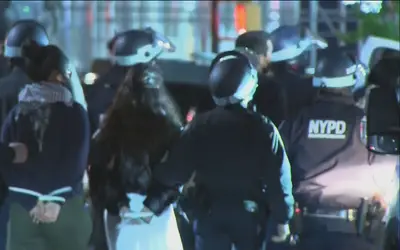 Policial dispara acidentalmente dentro de prédio de universidade de Nova York ao retirar manifestantes pró-Palestina