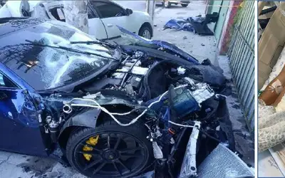 Amigo de motorista do Porsche que quebrou costelas e perdeu baço por causa de acidente volta a ser internado após complicações