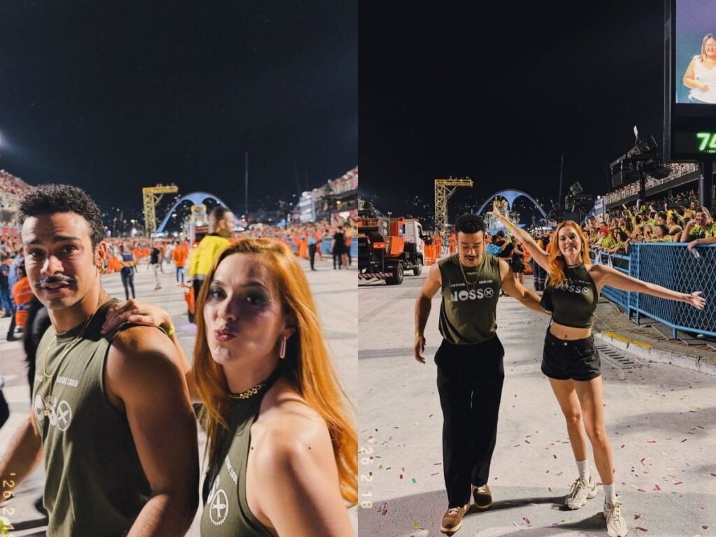 Sophia Abrahão abre álbum de fotos no Carnaval do Rio de Janeiro com Sérgio Malheiros