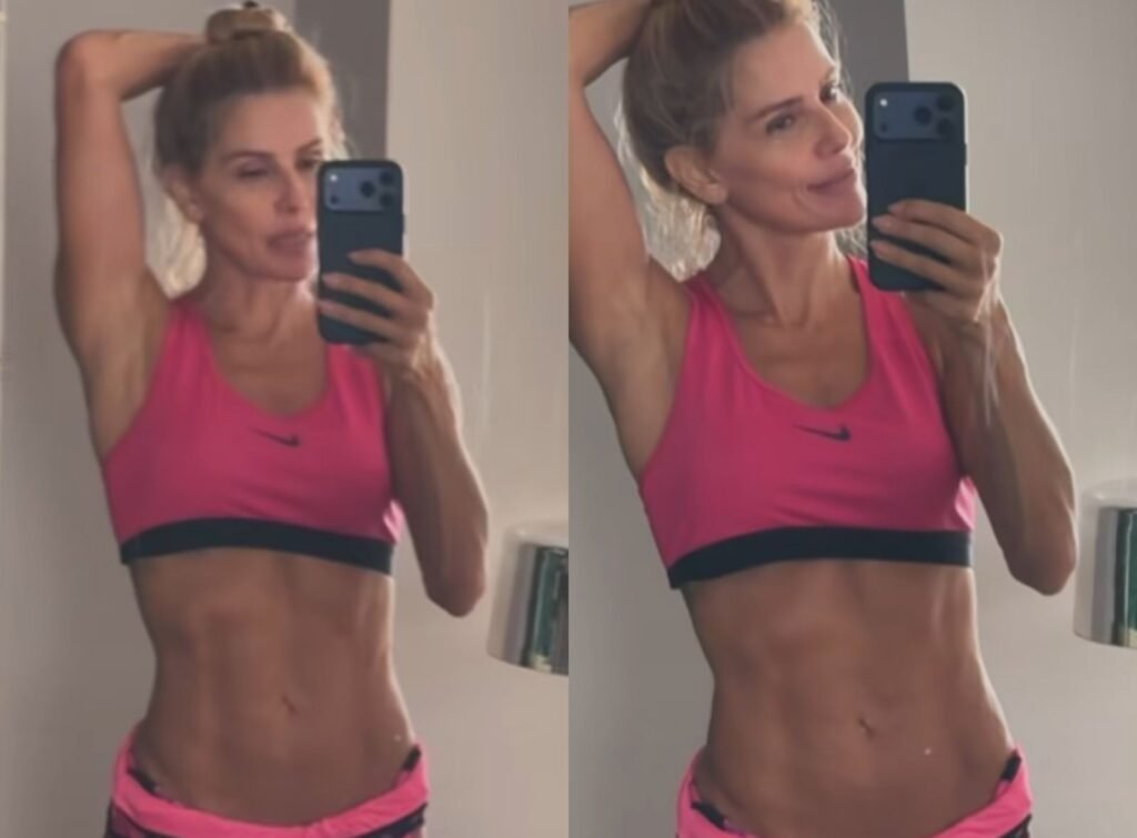 Deborah Secco exibe resultado do treino de sábado