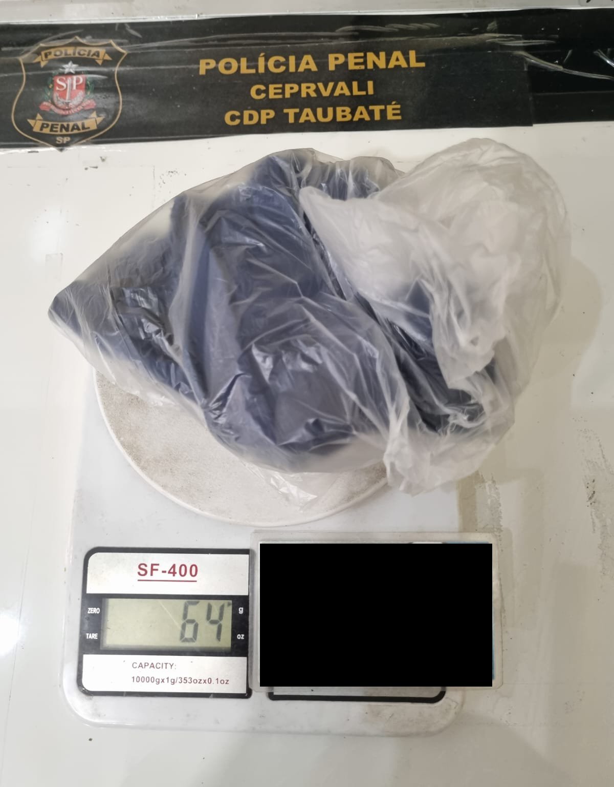 Polícia Penal do CDP de Taubaté apreende maconha com companheira de preso