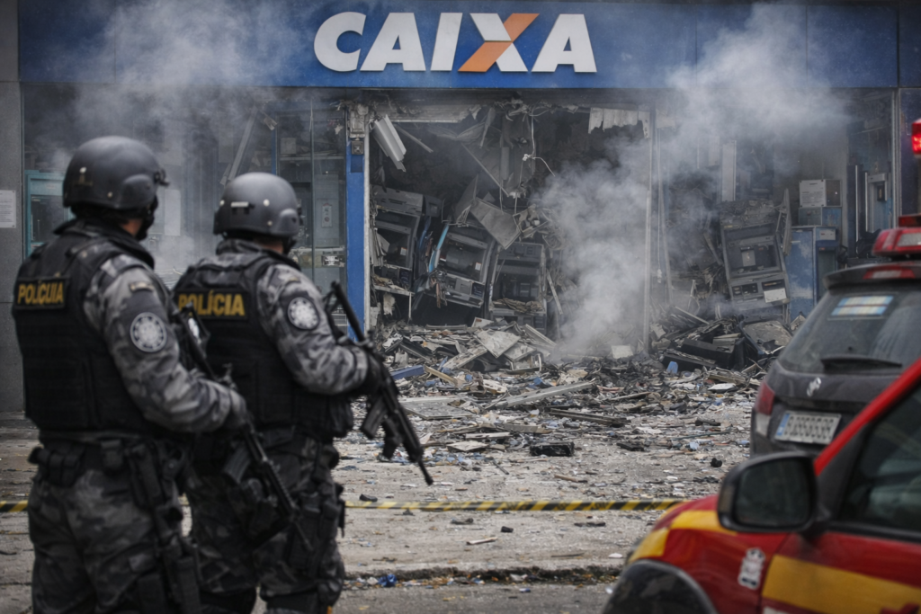 Polícia investiga assalto a banco no interior de Minas Gerais