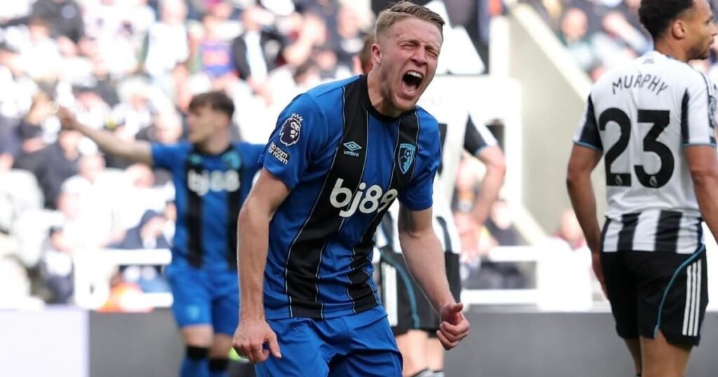 Newcastle vacila e Bournemouth vence com gol nos minutos finais